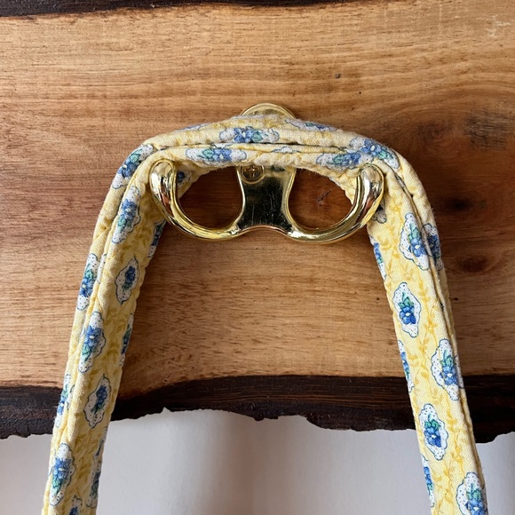 RARE Vera Bradley Elizabeth Yellow Floral Tote Bag Purse Bag 90s Y2K 2000s - Picture 3 of 8